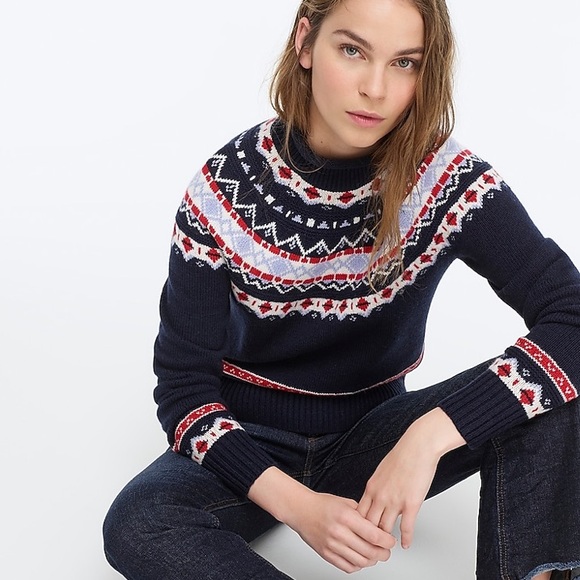 J. Crew Sweaters - J crew af011 fair isle turtleneck sweater rollneck